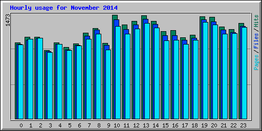 Hourly usage for November 2014