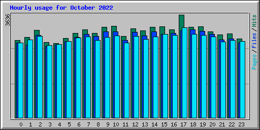 Hourly usage for October 2022